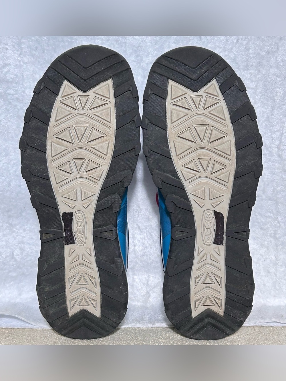Keen Youth Blue Wanduro Waterproof Bungee Lace Hiking Trail Boots Shoes SZ US 6 - Picture 8 of 16